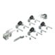 Ferrure de porte coulissante Hettich Top Line 1 Kit complet 2 portes 50kg DIN L/R-1