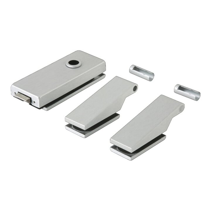 Ferrure de porte en verre STUDIO Classic LM argent elox.UV DIN L/R