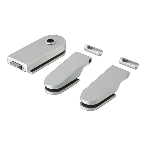 Ferrure de porte en verre STUDIO Rondo LM Dark Niro UV DIN L/R