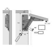 Ferrure pliante Hettich 40721 STA vern.75Grad-3