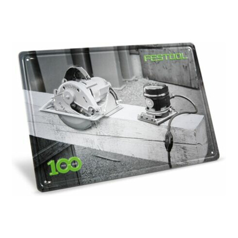 Festool 100 Jahre Blechschild Retro Maschinen MES-FT1 100Y