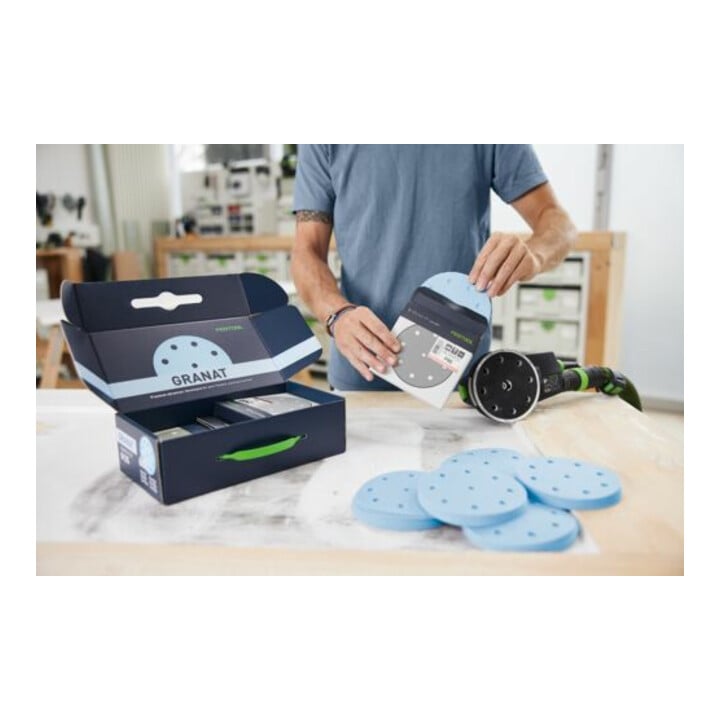 Festool Abrasifs Granat D125 Ensemble GR