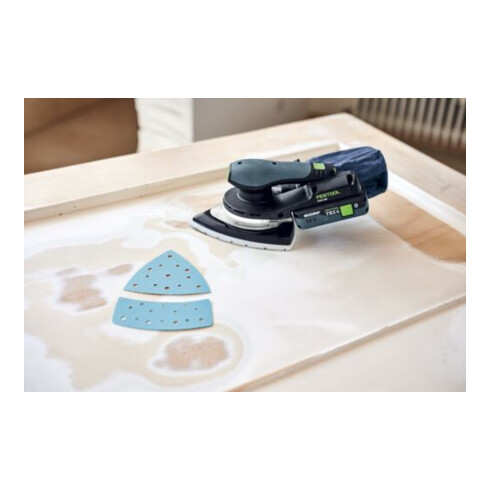 Festool Feuille abrasif SF Granat Delta 145 x 195 mm pour spatules, enduits, peintures (spécialement peintures COV et surfaces dures)