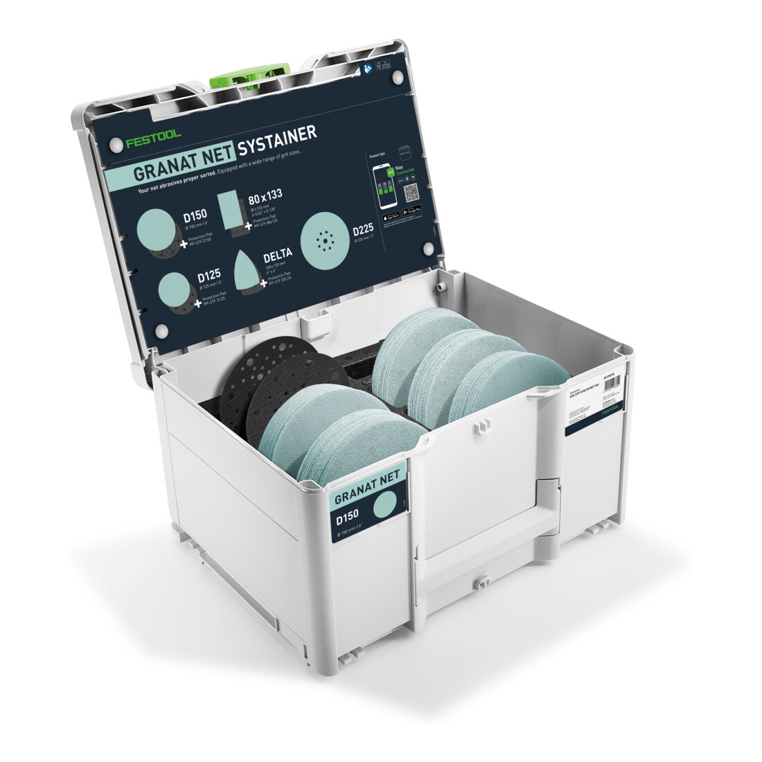 Festool Abrasifs Systainer³ Granat Net D150 GR NET SYS