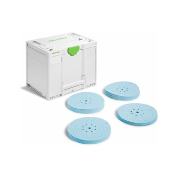 Set PLANEX LHS 2 225 EQI/CTL 36 Set ponceuse à long col et aspirateur + Systainer³ abrasifs Granat SYS-STF D225 GR Set
