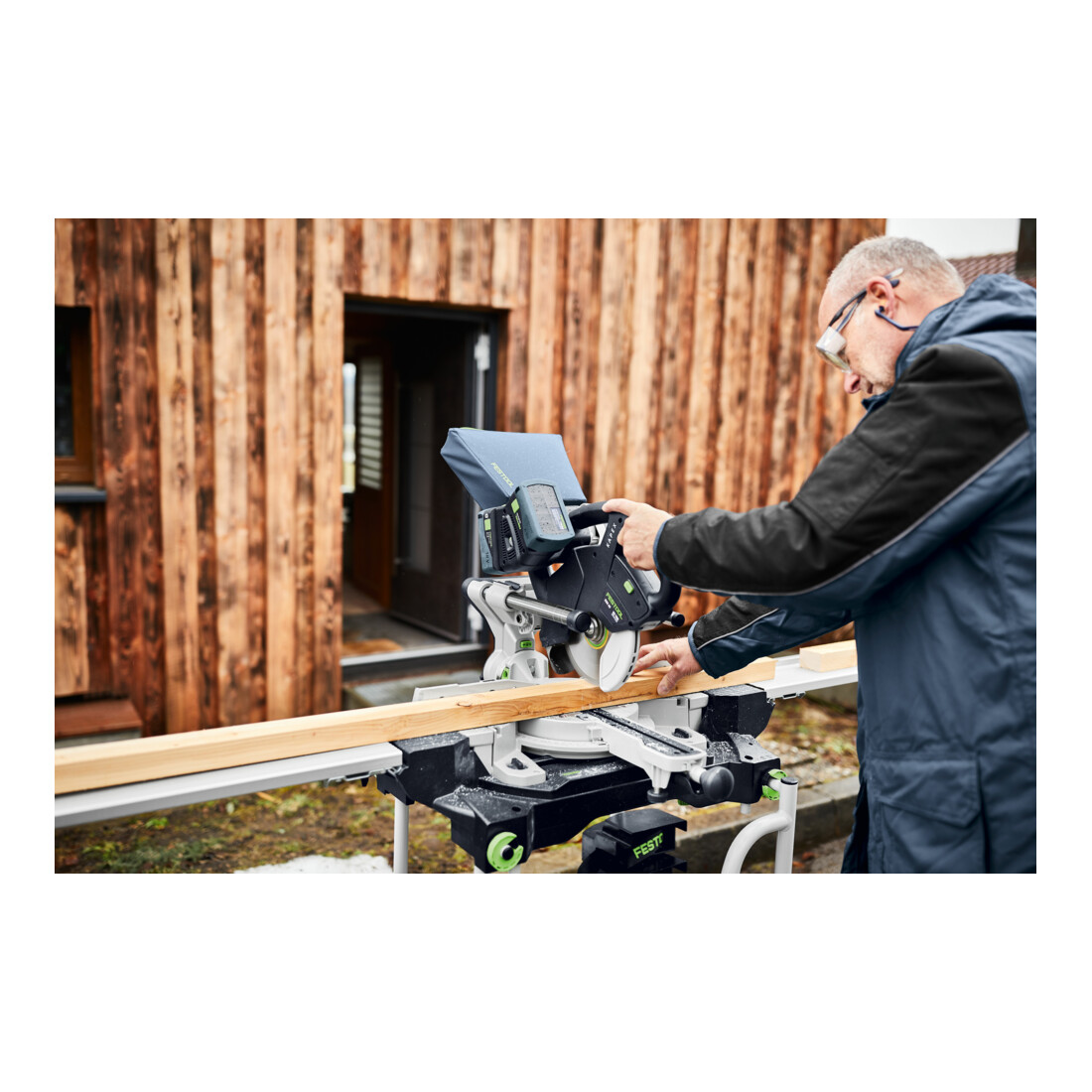 Festool Accu-afkortzaag KSC 60 EB-Basic KAPEX