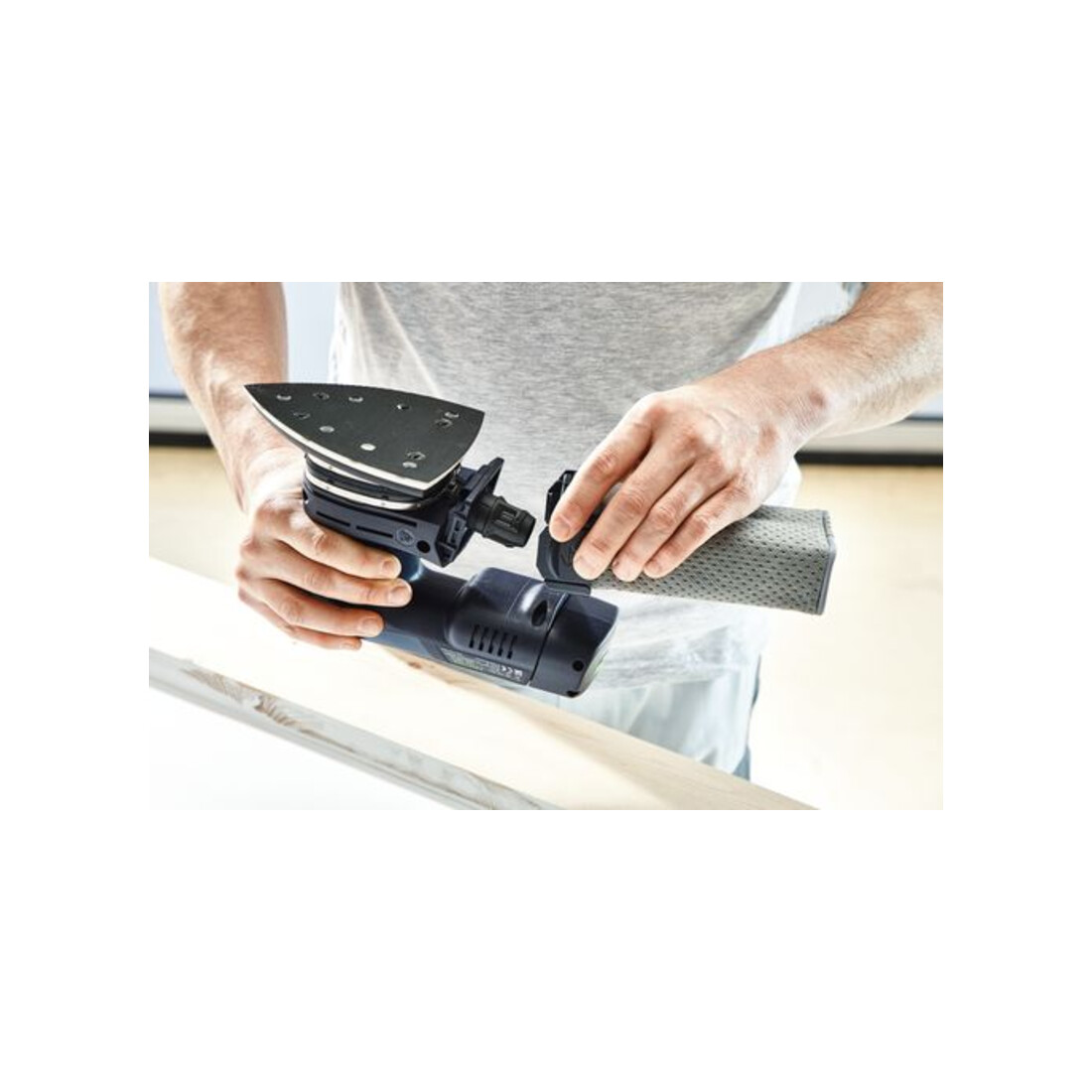 Festool Accu-deltaschuurmachine DTSC 400-Basic-ERGO
