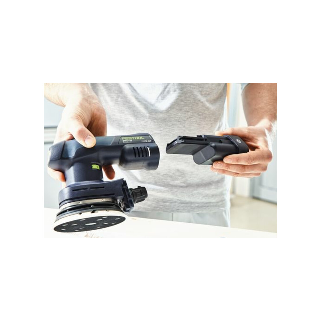 Festool Accu-excenterschuurmachine ETSC 125 3,0 I-Set