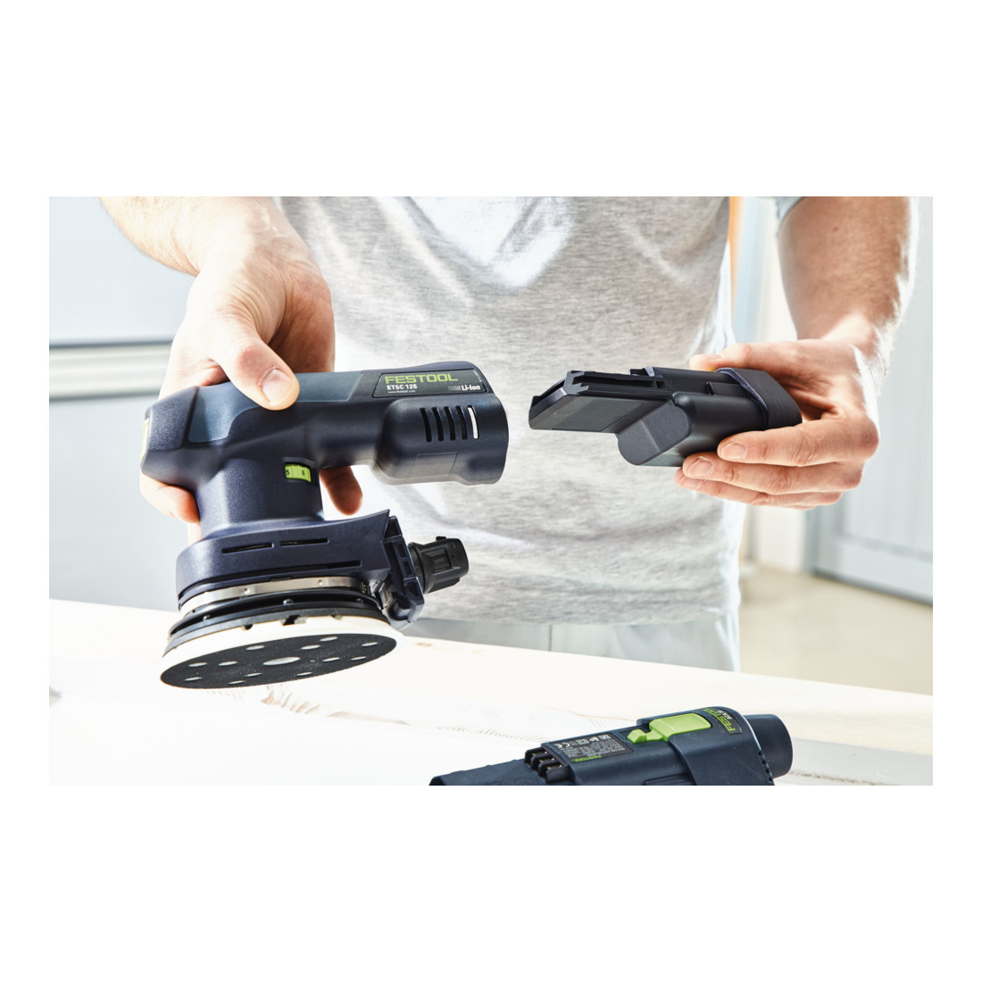 Festool Accu-excenterschuurmachine ETSC 125-Basic