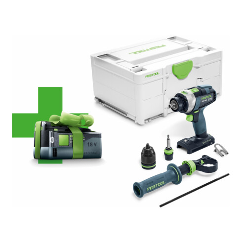 Festool Accu-klopboorschroefmachine TPC 18/4 I-Basic-5 QUADRIVE (Gratis accu actie)
