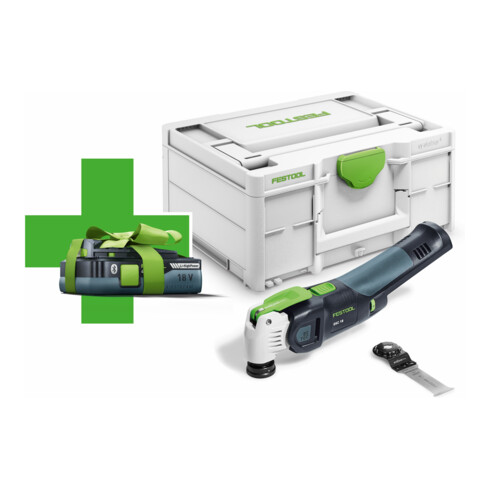 Festool Accu-Oscillator OSC 18 E-Basic-4,0 VECTURO (Gratis Accu Actie)