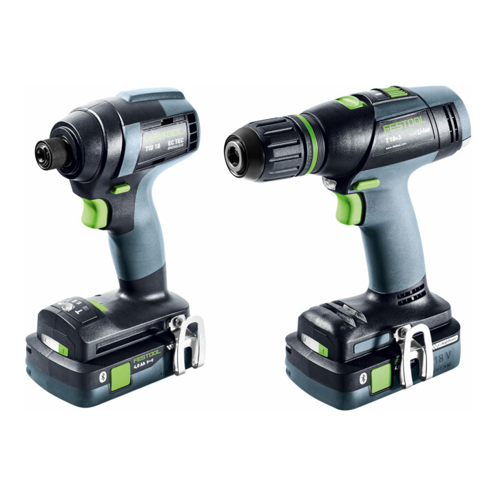 Festool Accu-slagschroevendraaier en Accu-schroefboormachineset TID 18 HPC 4,0 I-Set T18