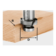 Festool afrondfrees HW diameter 27 mm OFK 500 (zonder kogellager)
