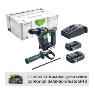 Festool Akku-Bohrhammer BHC 18 Li 3,1 Ah I-Compact