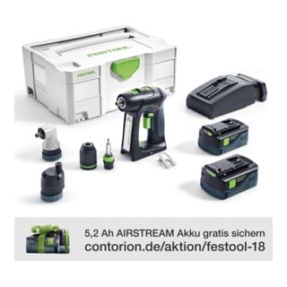 Festool Akku-Bohrschrauber C 18 Li 5,2-set