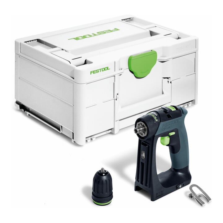 Set Festool Akku-Bohrschrauber CXS 18-Basic + Bohrerkassette BKS SYS3 D3-10 CE/W