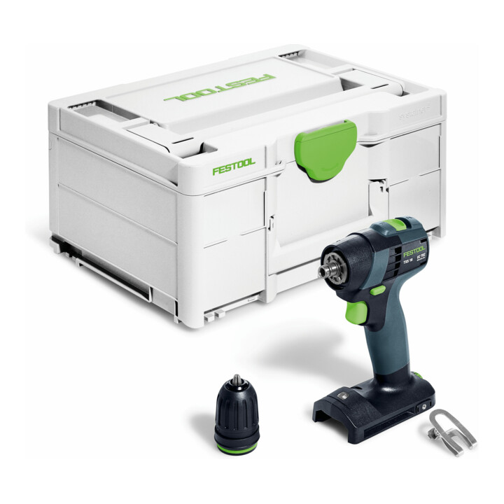 Set Festool Akku-Bohrschrauber TXS 18-Basic + Bohrerkassette BKS SYS3 D3-10 CE/W