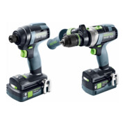 Festool Akku-Schrauber- und Bohrer-Set TID 18 5,0/4,0-Set TPC 18/4-2