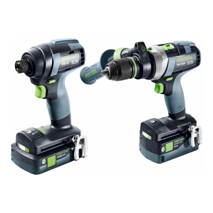 Festool Akku-Schrauber- und Bohrer-Set TID 18 5,0/4,0-Set TPC 18/4