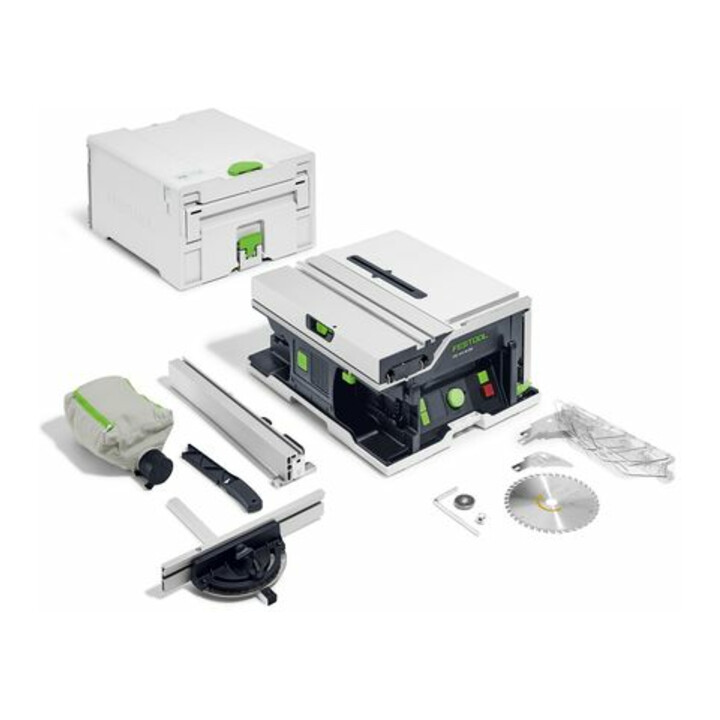 Set Festool Akku-Tischkreissäge CSC SYS 50 EBI-Basic + Schnellladegerät TCL 6