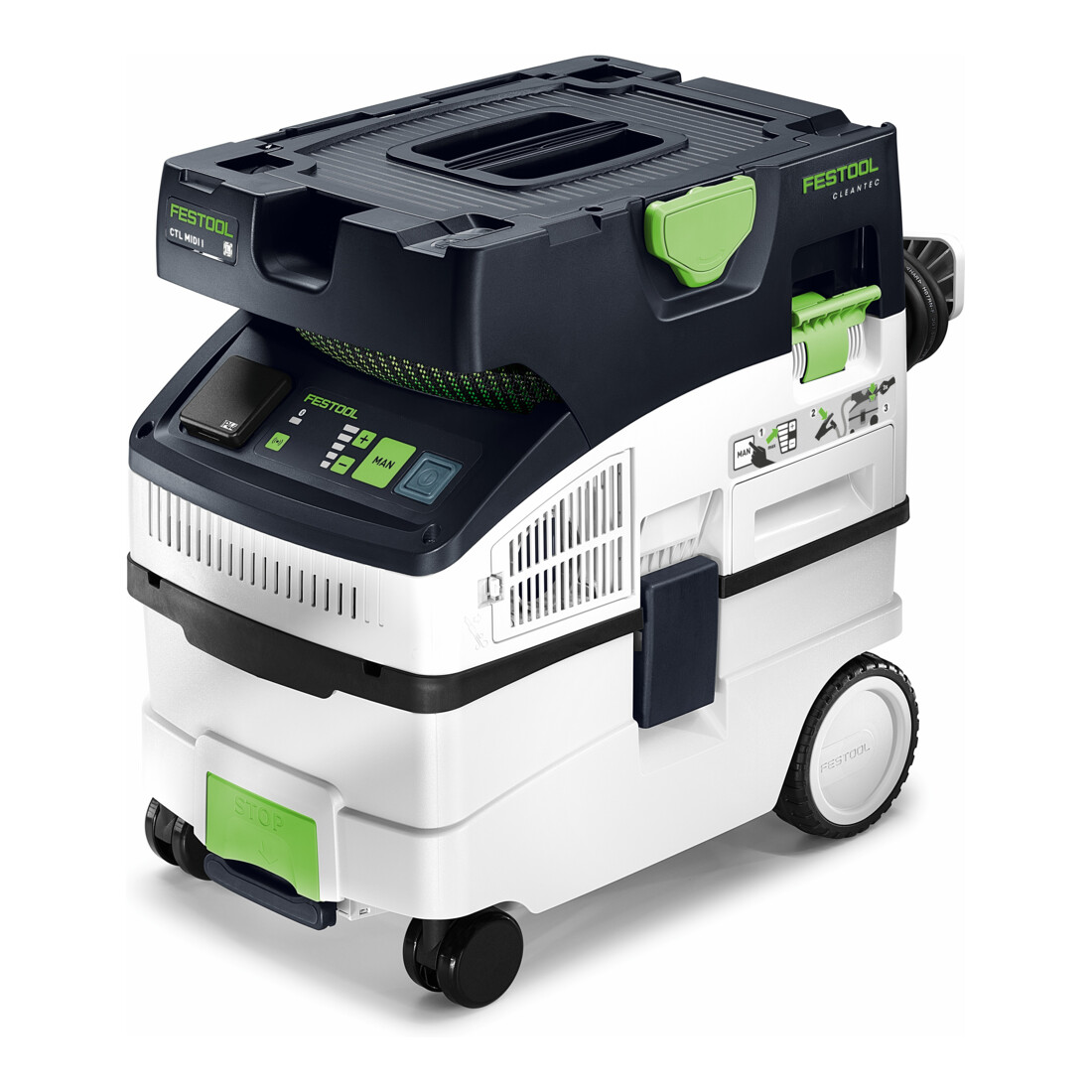 Festool Aspirateur mobile CLEANTEC CTL MIDI I, 350 – 1200 W, 3700 l/min