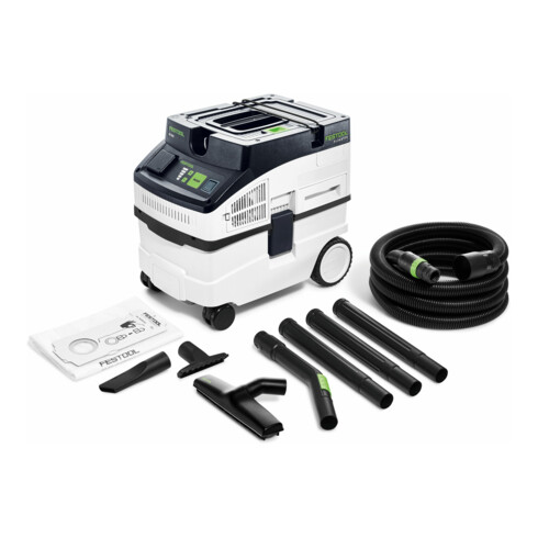 Festool Aspiratore mobile CLEANTEC CT 15-Set, 350 – 1200 W, 3700 l/min