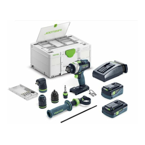 Festool Avvitatore a percussione a batteria TPC 18/4 5,0/4,0 I-Set/XL QUADRIVE