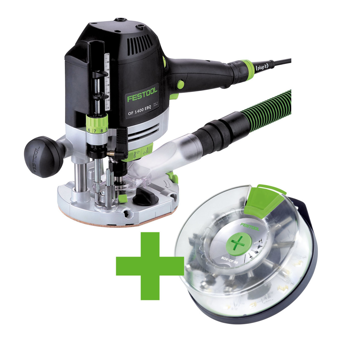 Festool Bovenfrees OF 1400 EBQ-Plus + Box-OF-S