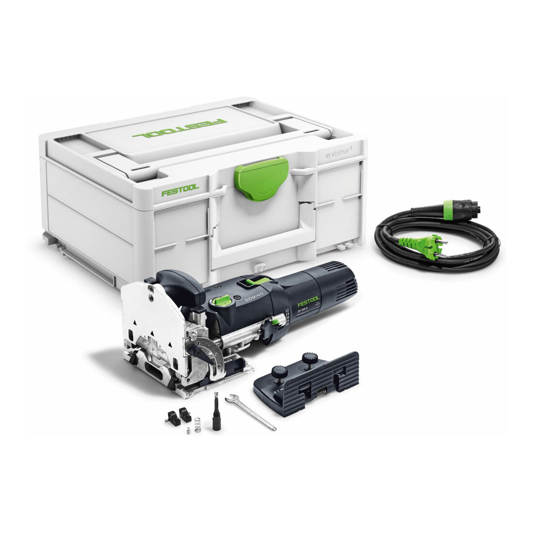 Festool Bundel – Dübelfrees DF 500 Q-Plus DOMINO & DOMINO deuvel beuken assorti DS 4/5/6/8/10, 1060-dlg.