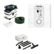 Festool Bundle – 3-teiliges Set mit Absaugmobil CTM MIDI I, Reinigungsset RS-ST D 27/36-Plus, SELFCLEAN & Longlife-Filtersack