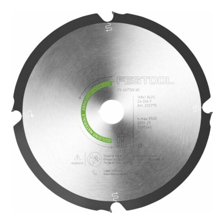 Festool Diamant-cirkelzaagblad DIA 168x1,8x20 F4 ABRASIVE MATERIALS