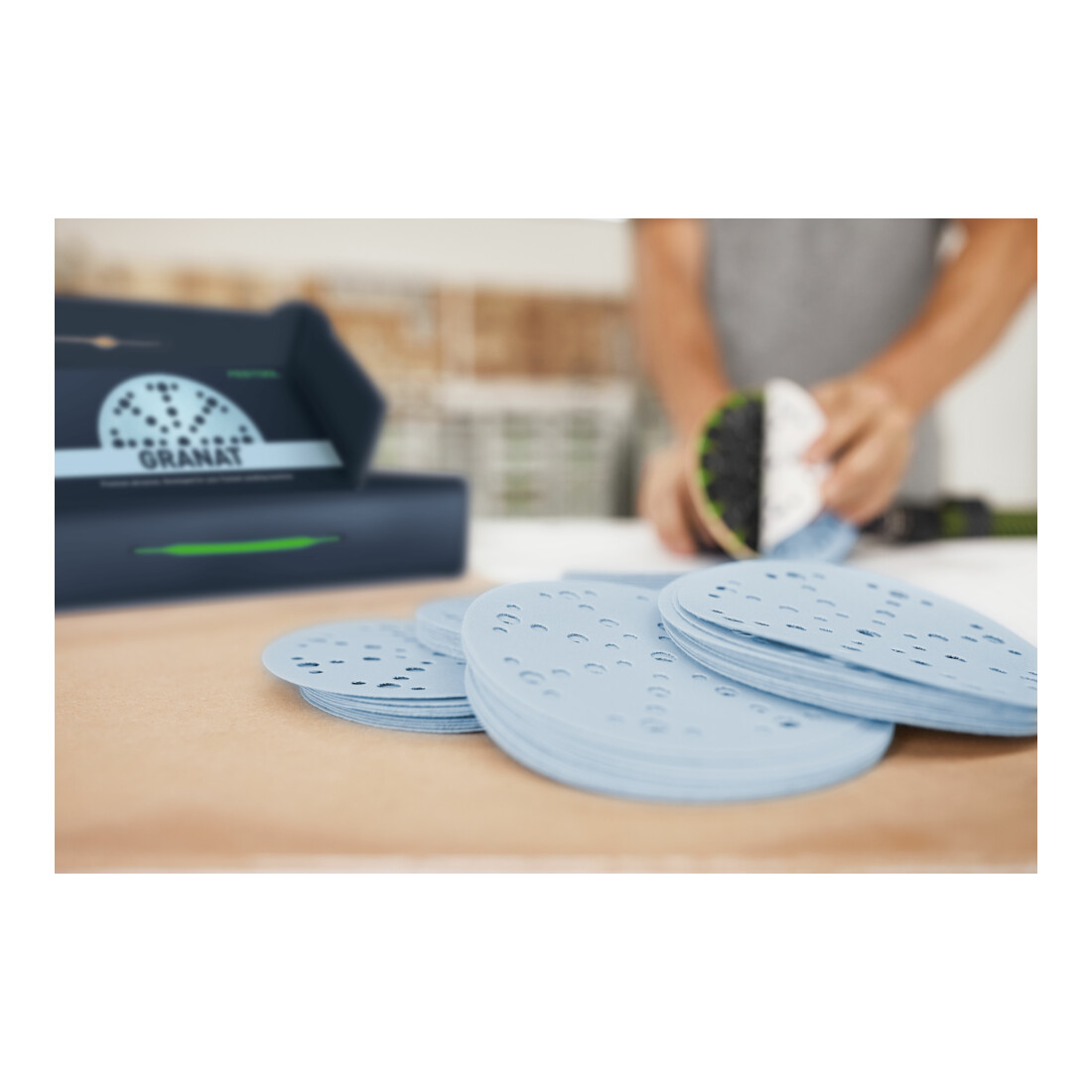 Festool Disque à poncer STF D150/48 GR-Set Grenat