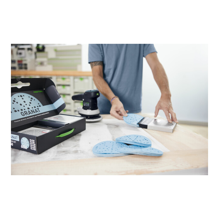Festool Disque à poncer STF D150/48 GR-Set Grenat