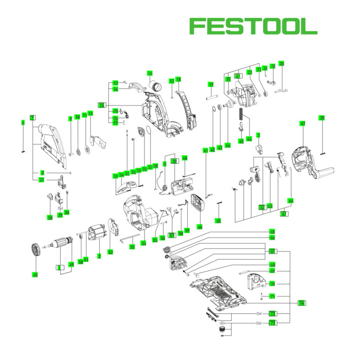 Festool SYS-RAP 150 FE Einlage Set Plus; Schaumeinlage; Systainer-Insert (496491)