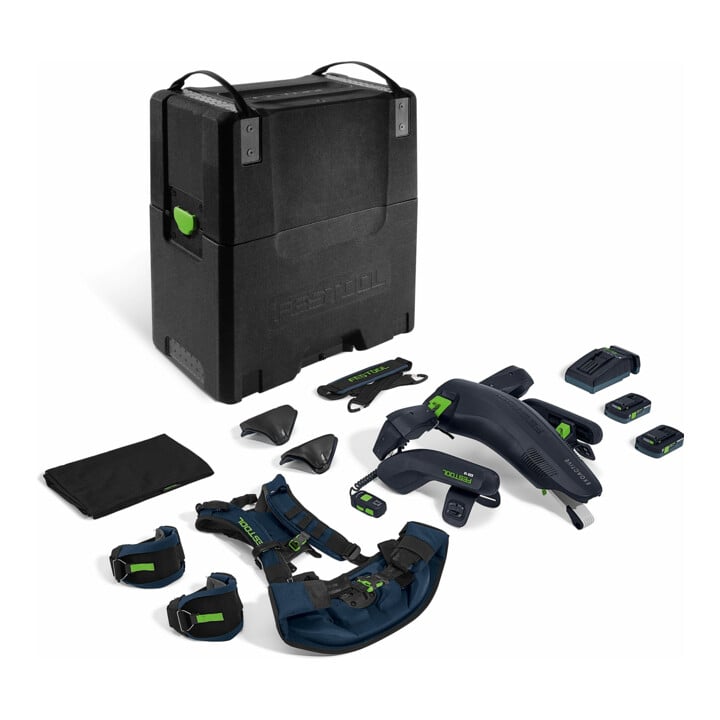 Set Festool Exoskelett EXO 18 HPC 4,0 I-Plus ExoActive + Bohrerkassette BKS SYS3 D3-10 CE/W