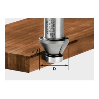 Festool Fasefräser HW HW 45°-OFK 500 (ohne Kugellager)