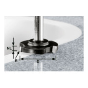 Festool Fresa a spianare HW codolo 12mm HW D 52/R1ss S12