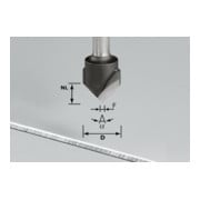 Festool Fresa per scanalature a V HW, codolo 8mm, HW S8 D18