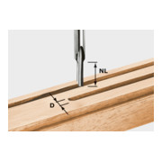 Festool Fresa per scanalature HS, codolo 8mm