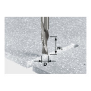 Festool Fresa per sgrossatura e finitura HW, codolo 12mm, HW Spi D12/42 LD ss S12