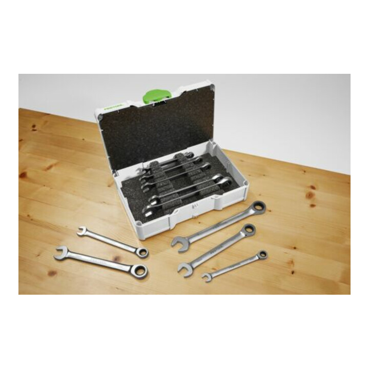 Festool Jeu de clés à cliquet à anneau SYS3 S 76-RRS-Set