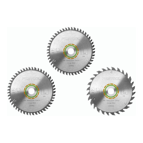 Festool Jeu de lames de scie circulaire KSB-SORT/3 W 160x2,2