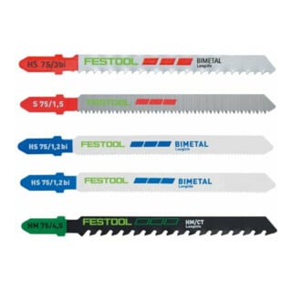 Festool Jeu de lames de scie sauteuse STS-Sort/21 P/M/B