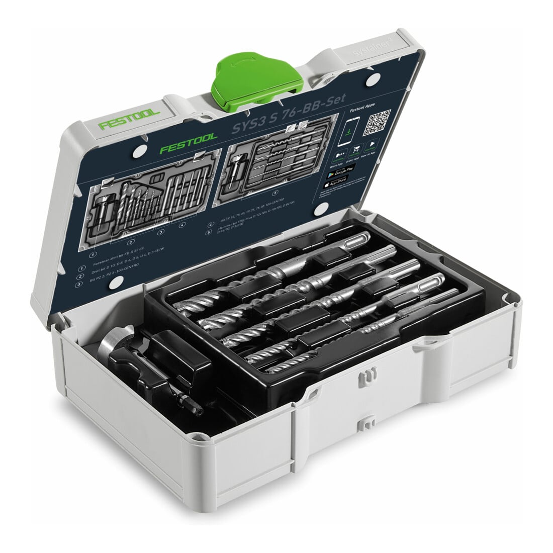 Festool Jeu d'embouts et de forets SYS3 S 76-BB-Set