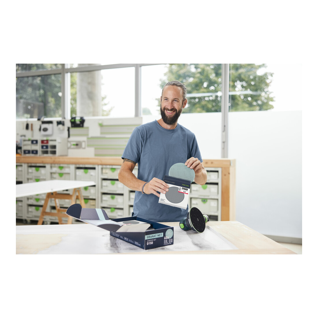 Festool Net-Schuurmiddel Granat Net D150 GR NET-Set