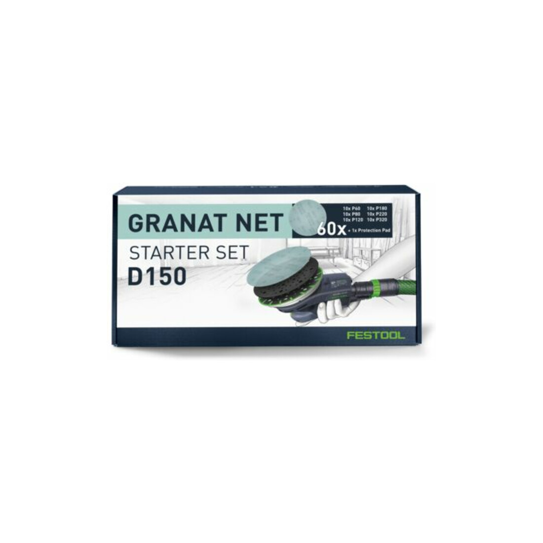 Festool Netzschleifmittel Granat Net D150 GR NET-Set