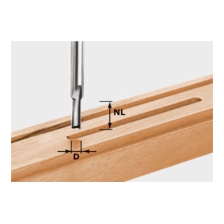 Festool Nutfräser HW Schaft 8 mm HW S8 D3/6