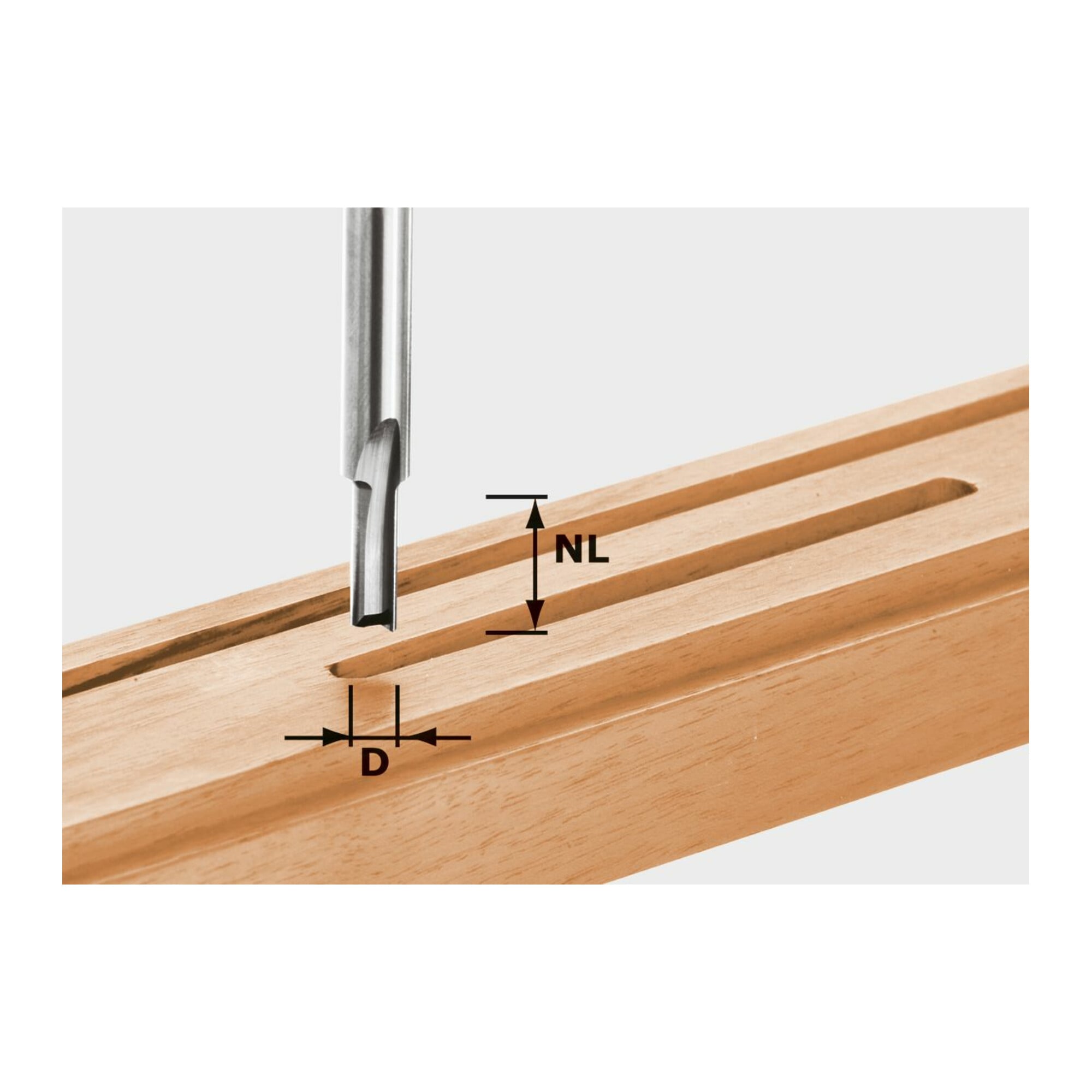 Festool Nutfräser HW Schaft 8 mm HW S8 D7/17