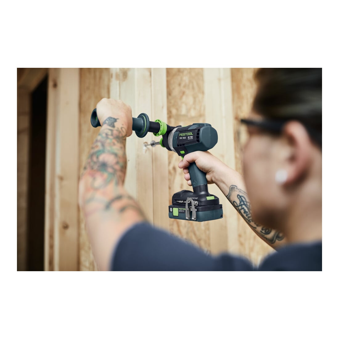 Festool Perceuse-visseuse à percussion sans fil QUADRIVE TPC 18/4 Basic-Set XL