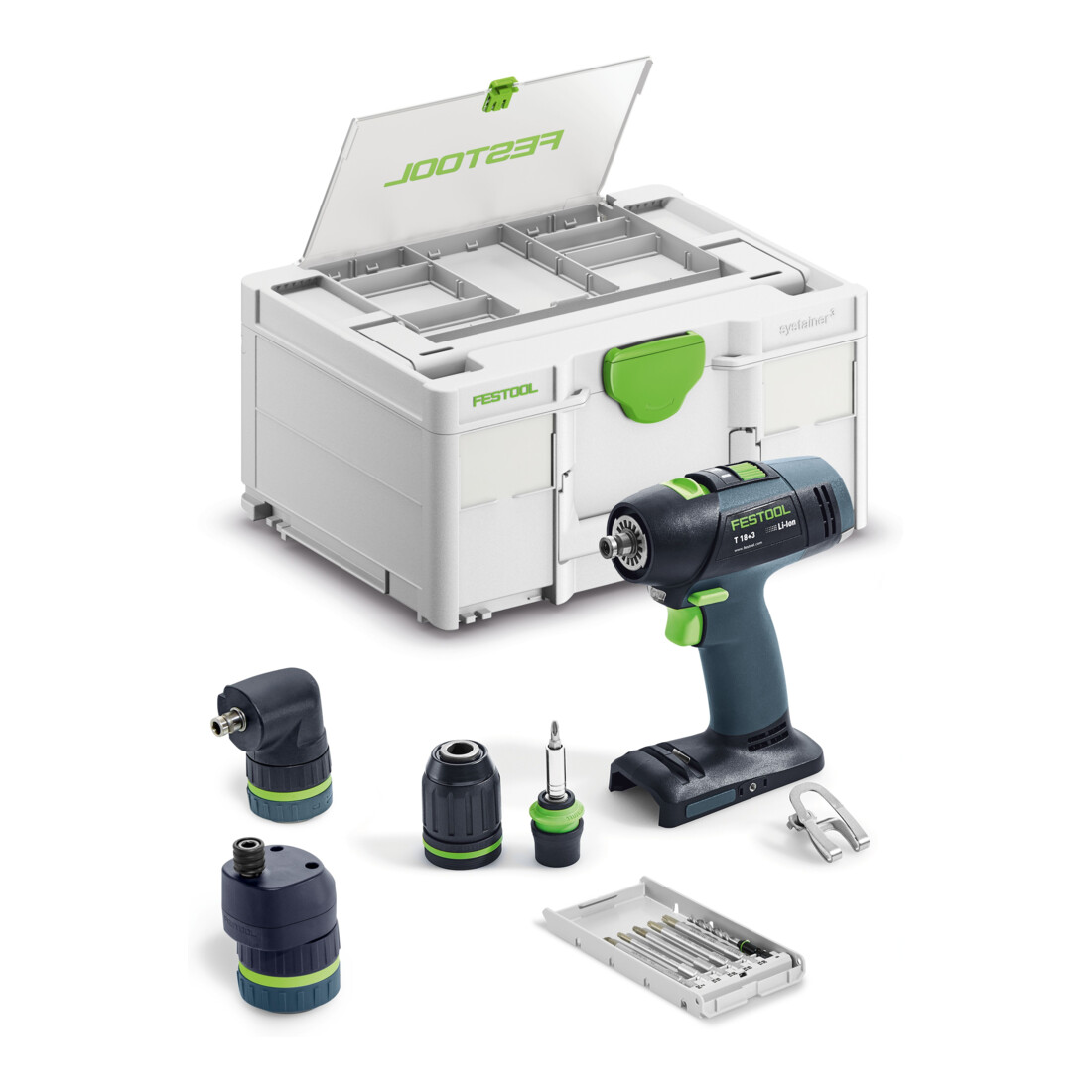 Festool Perceuse-visseuse sans fil T18+3 Basic-Set